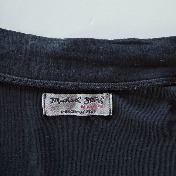 Michael Stars VNeck Long Sleeve Original Tee Cotton Modal Double Layer Cardigan - Picture 4 of 9